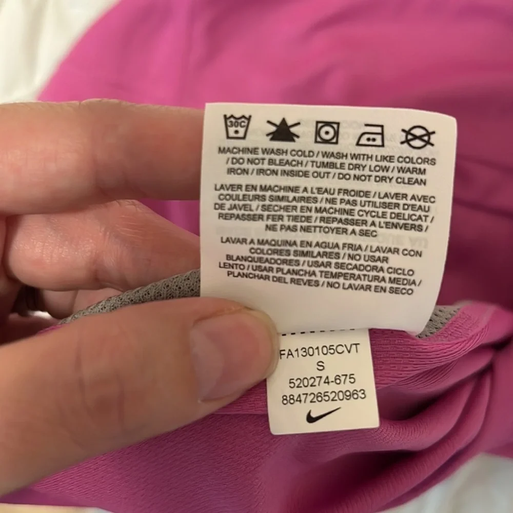 Nike Pink Dri-Fit Training Tank Size S